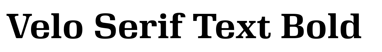 Velo Serif Text Bold